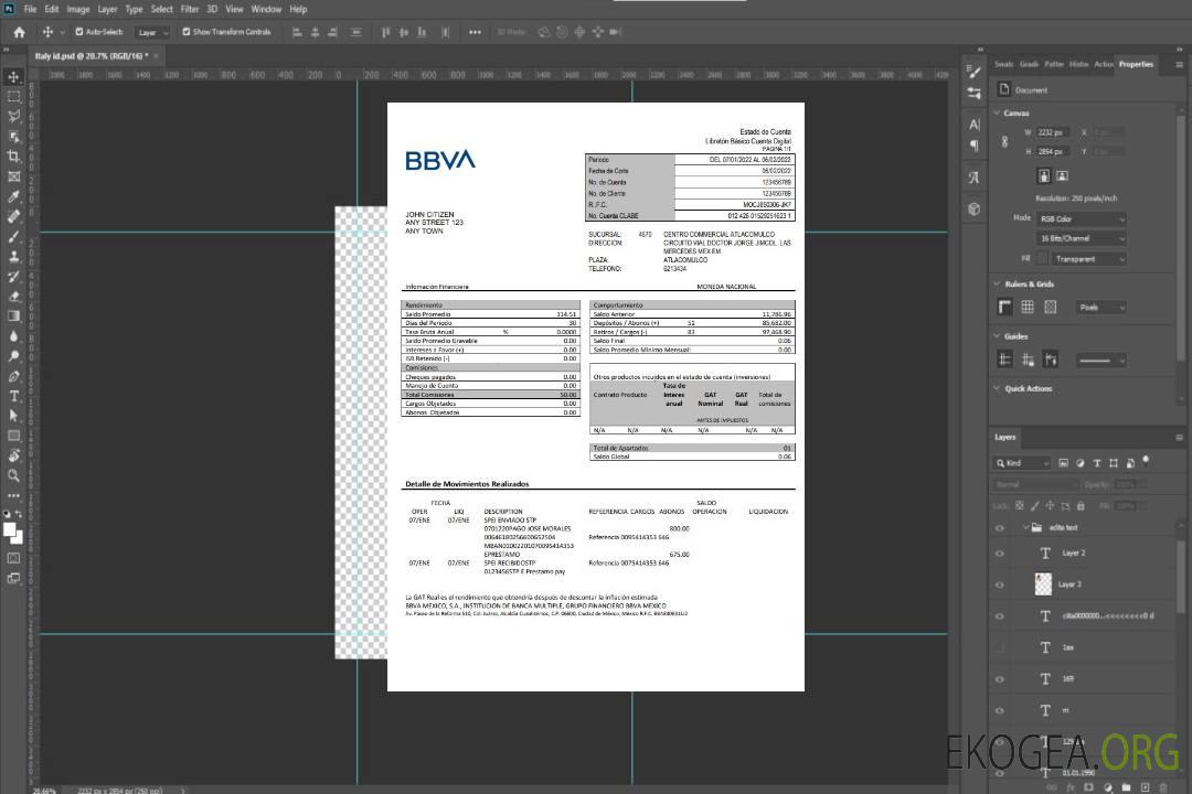 Mexique BBVA template